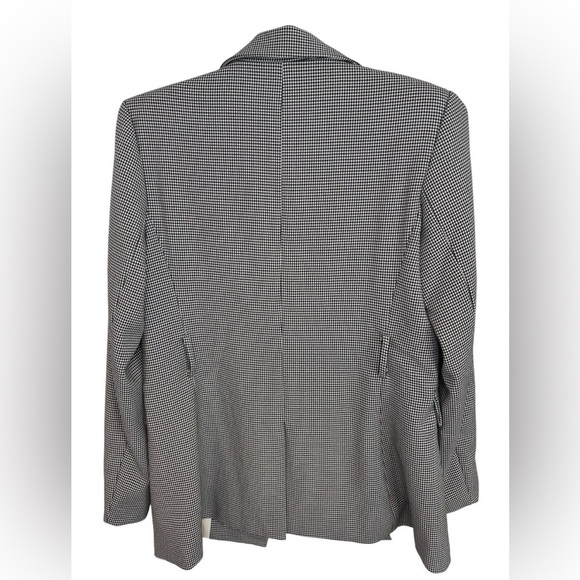 NWT OVI Black White Plaid Blazer, Size M - Picture 3 of 8